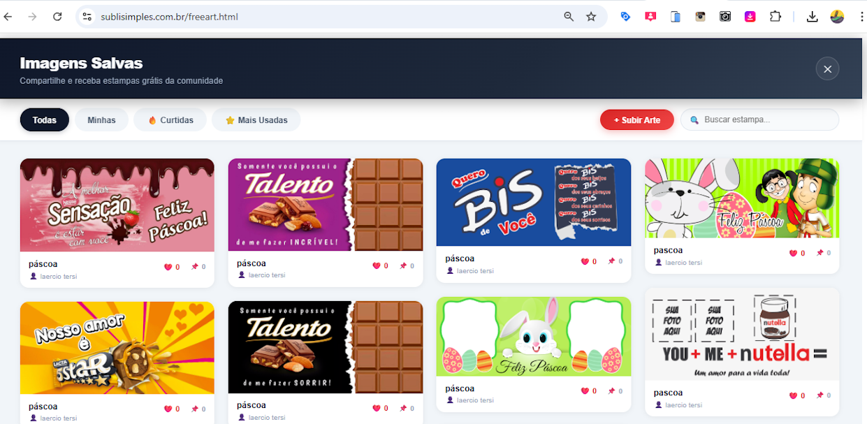 artes gratis para sublimação